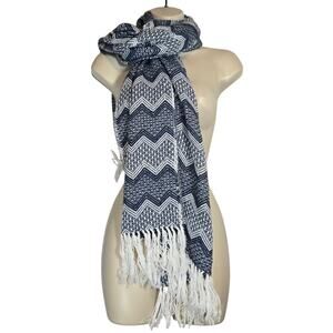 Figueroa Alpaca Knit Scarf Winter Cabin Wool Fringe Shawl Peru Winter Fall